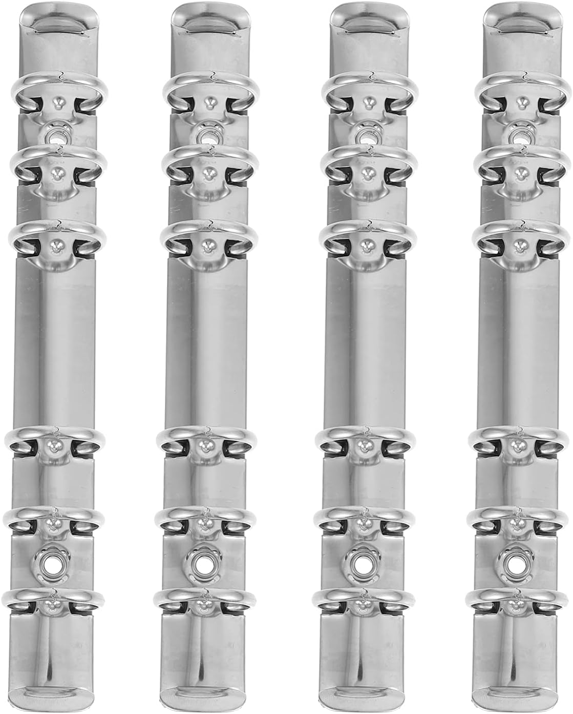 Ipetboom 4pcs A6 6 Ring Binder Cover Metal A6 Notebook 6