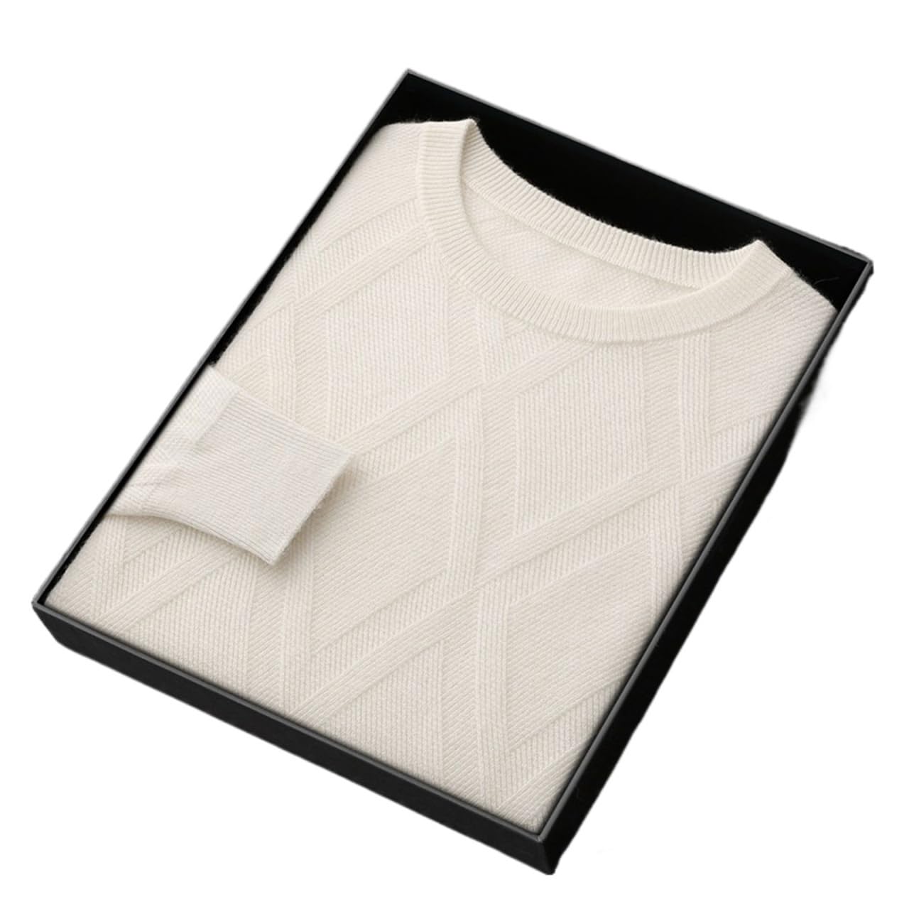 Pull en cachemire homme col rond idéal pour les sorties en hiver
