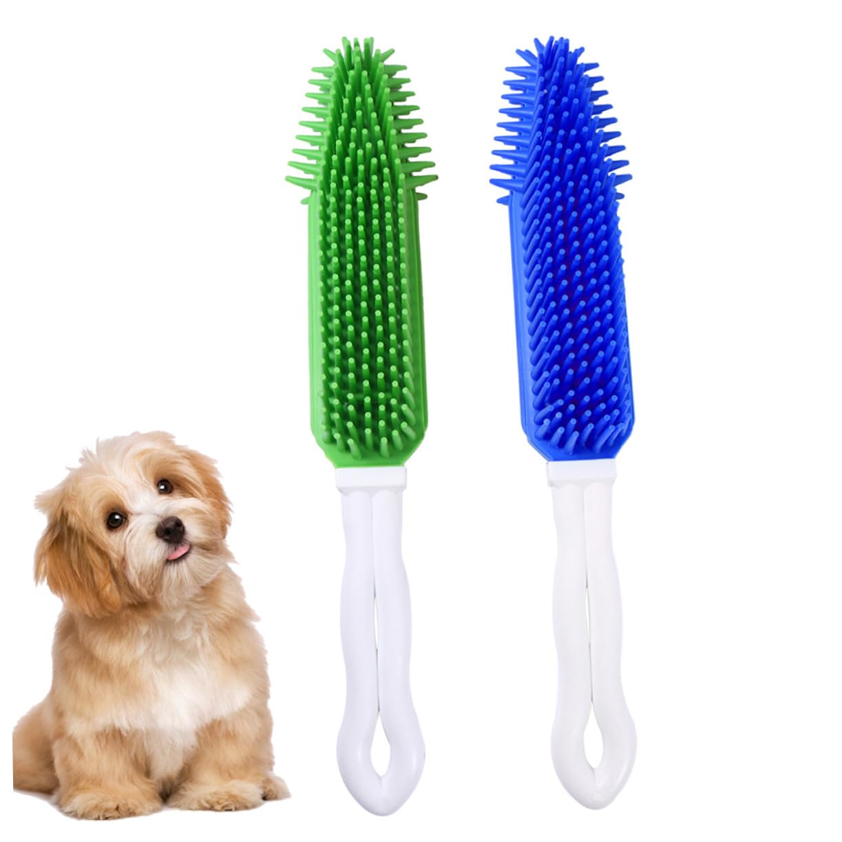 Herramienta de aseo para mascotas y quitapelos lavable de silicona para sofás y coche 8