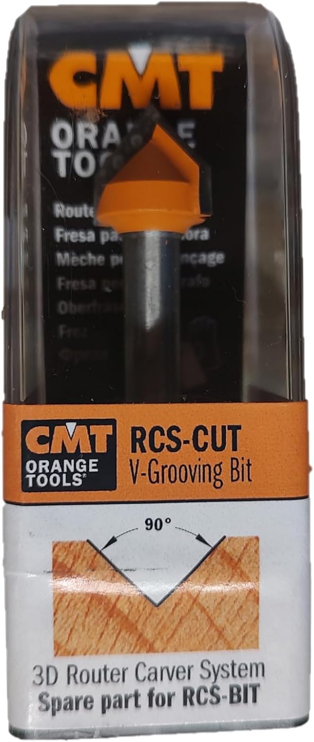 CMT RCS-CUT 3D Router Carver Spare Bit, for 1/2-Inch Shank
