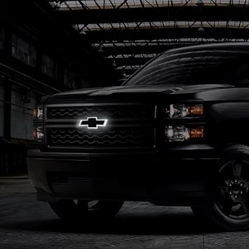 2014-2015 Chevy Silverado Grille Emblem - Carbon Decal Finish.