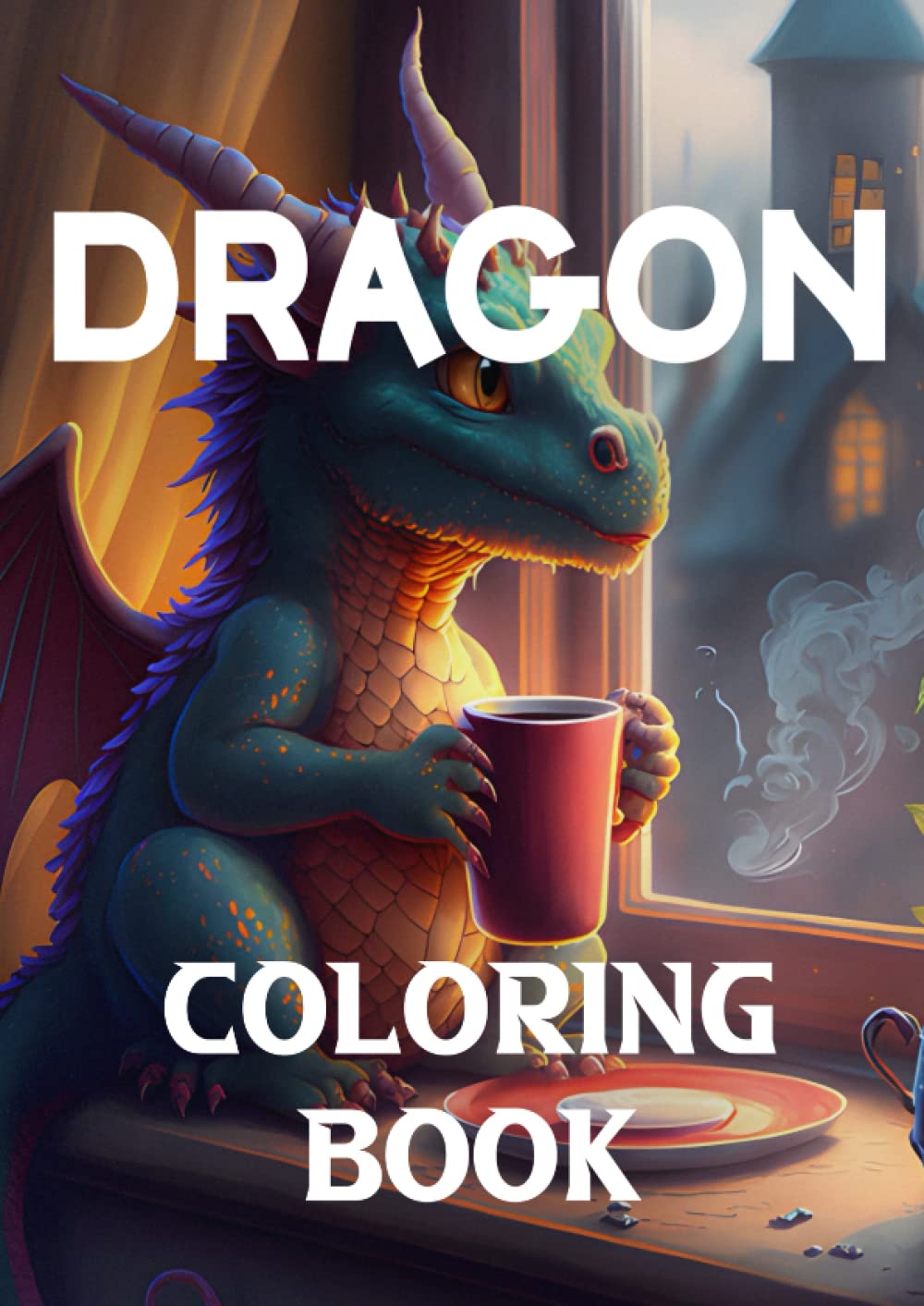 Dragon Coloring Book: Over 101+ Fantasy Designs for Adults & Kids, Including Chinese Dragons, Dragons and Knights, Tattoos and More