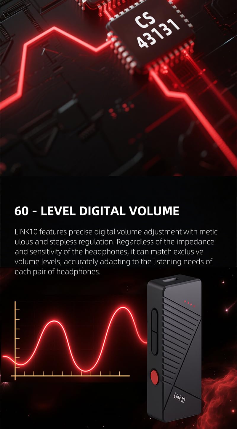 XDUOO LINK 10 dekoder Dual CS43131 przenośny wzmacniacz USB-DAC/AMP DSD256