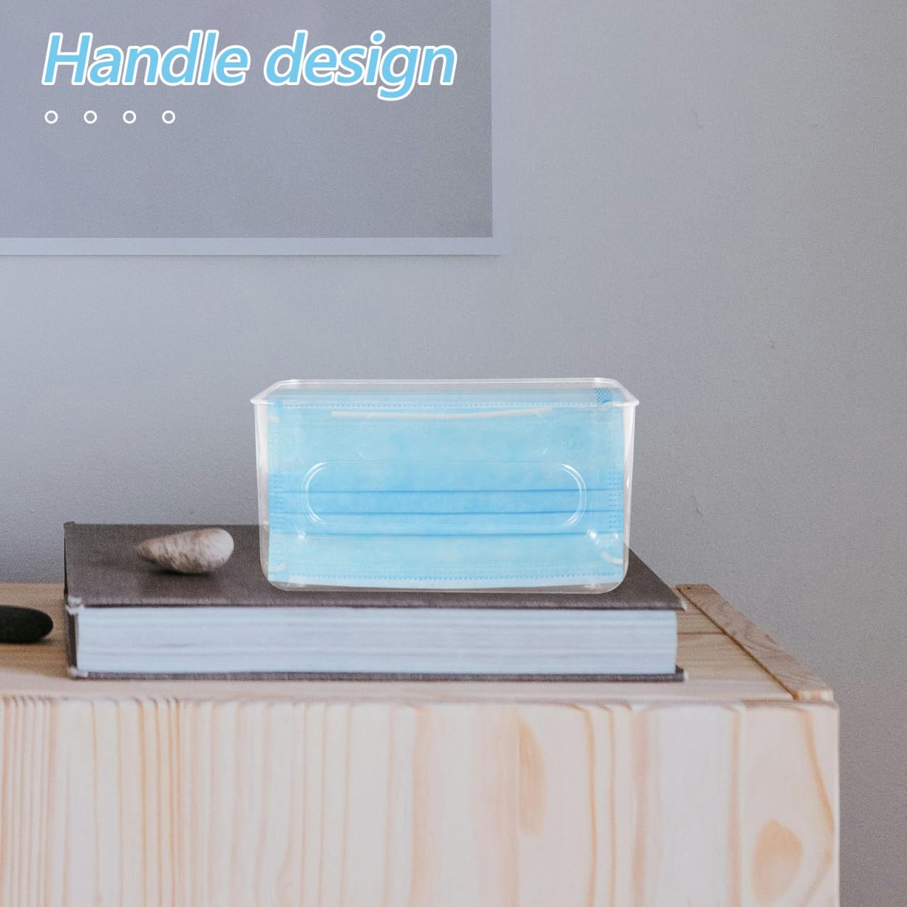 Wall Mounted Glove Dispenser Box 7.36X4.33X3.54 Inch Transparent Mask Holder and Disposable Gloves Organizer for Lab and Office Storage
