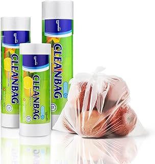 Sponsored Ad - Food storage ROLL BAG 9.84" 13.78"600pcs, HDPE, BPA FREE, Clean Bag, Food handing, Safe, Roll bag, Plastic ...