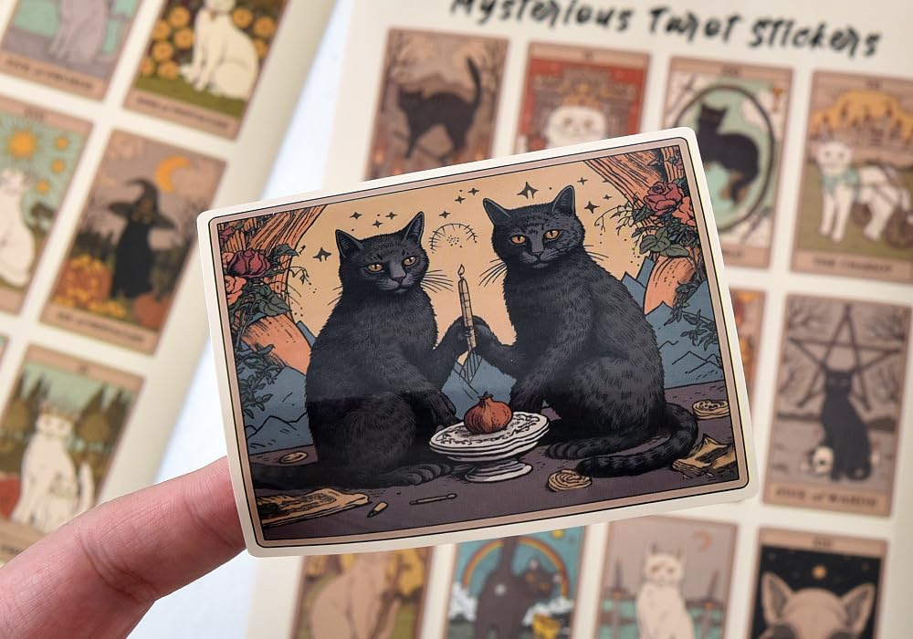 Amazon.co.jp: キャット タロットカード ステッカー 78枚セット