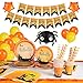 FORMIZON Set di Stoviglie a Tema Halloween, 144 PCS Tema Zucca Halloween Stoviglie per 24 Persone, Forniture per Feste di Halloween con 9 Pollici Piatti, 7 Pollici Piatti, Tovaglioli e Tovaglia(Zucca)