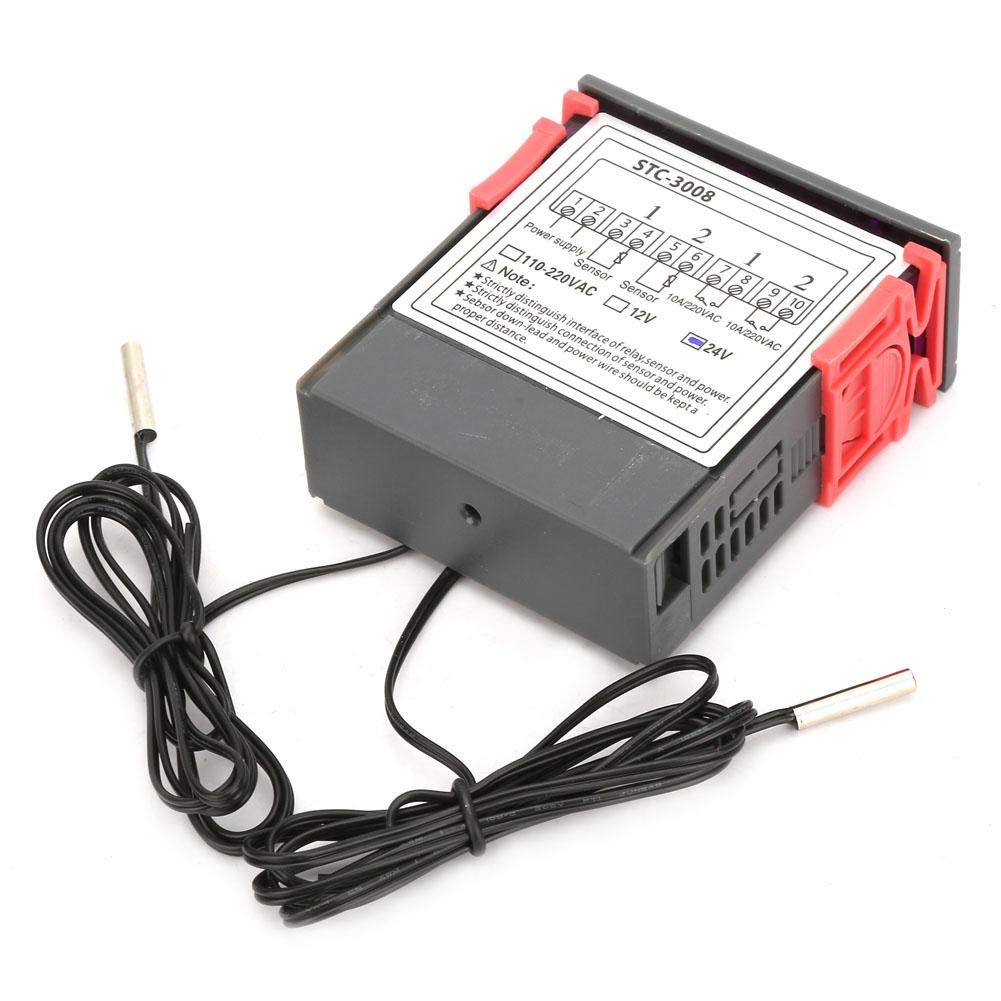 Produktbild von STC-3008/3018/3028 Temperaturregler – 12V/24V/110-220V, Mit NTC-Sensor, Universell