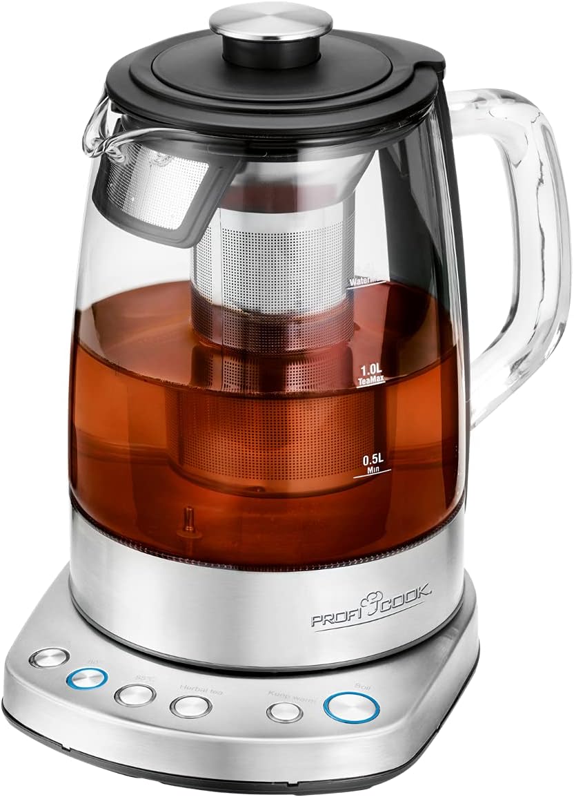 Profi Cook PC-WKS 1167G tea maker 1.5 L 2200 W Berry,Stainless steel - ProfiCook PC-WKS 1167G, 2200 W, 220-240 V, 50 Hz, Berry,Stainless steel, Stainless steel