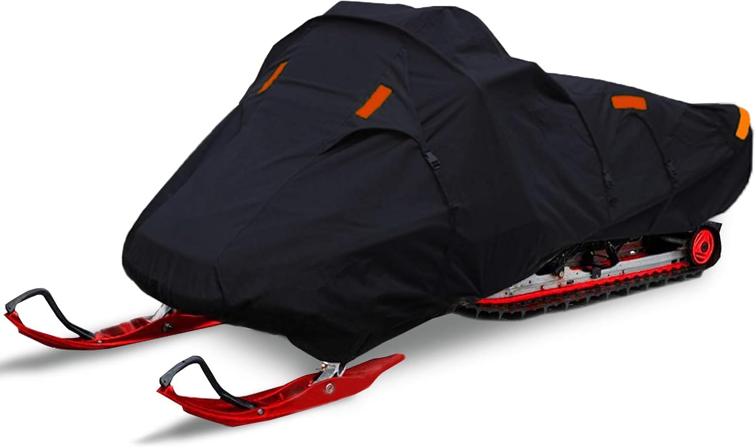 OVCRNIBI Trailerable Snowmobile Cover Waterproof Snow Machine Sled