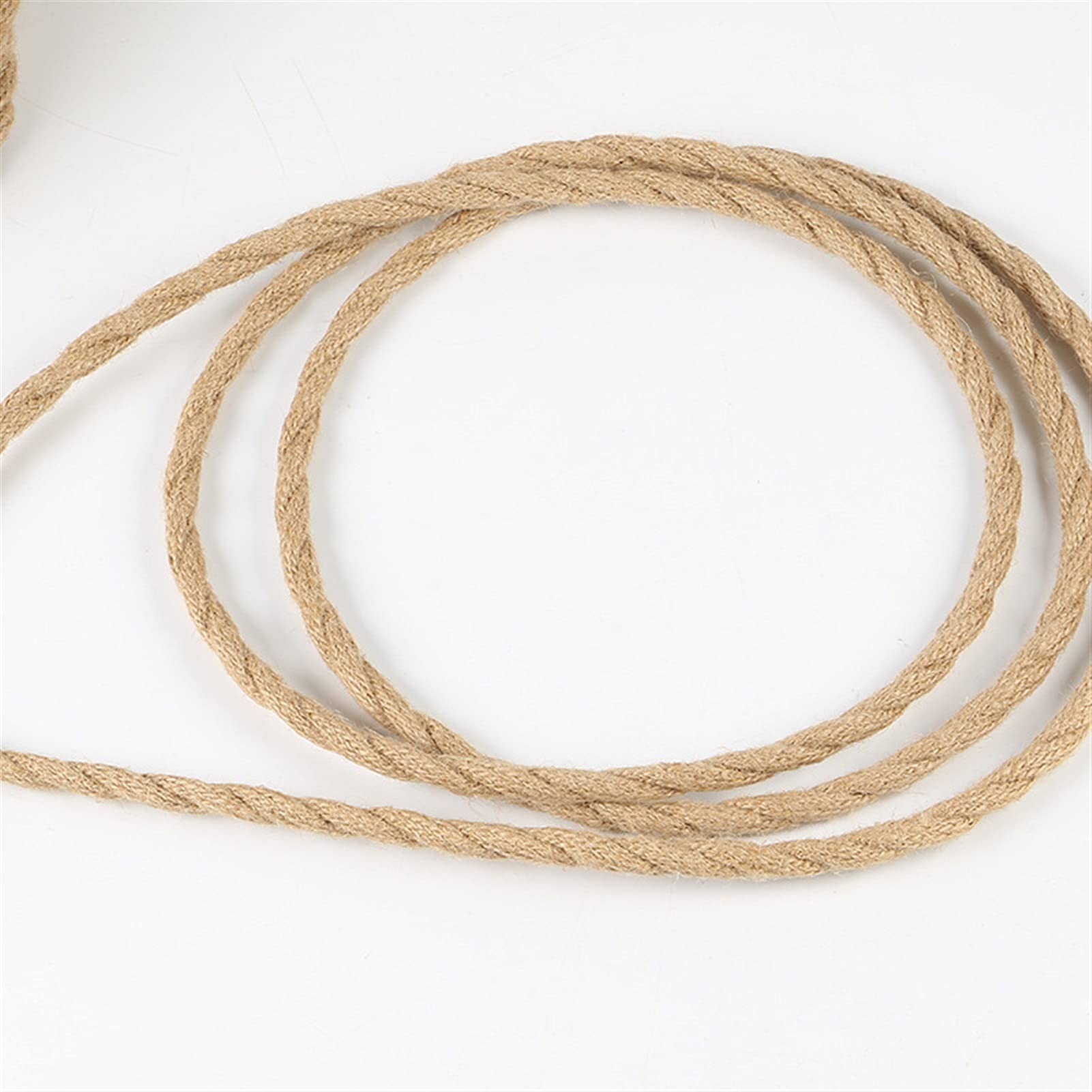 Silikonkabel, Elektrokabel Vintage Seil Twisted Elektrische Draht Hanf Seil gewebt Textildraht Twisted Kabel geflochtene Retro Pendelleuchte Schnur 2 * 0,75 mm(50m)