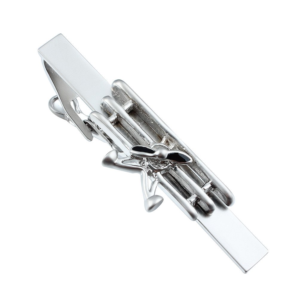 Clip para corbata HAWSON de plata de 5,6 cm para regalar 7