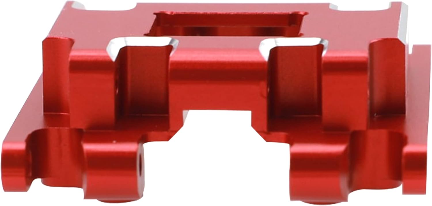 ShareGoo Aluminum Skid Plate Skidplate Transmission Gearbox Mount Compatible with Traxxas TRX4M 1/18 RC Crawler Car Upgrades Parts (Red)