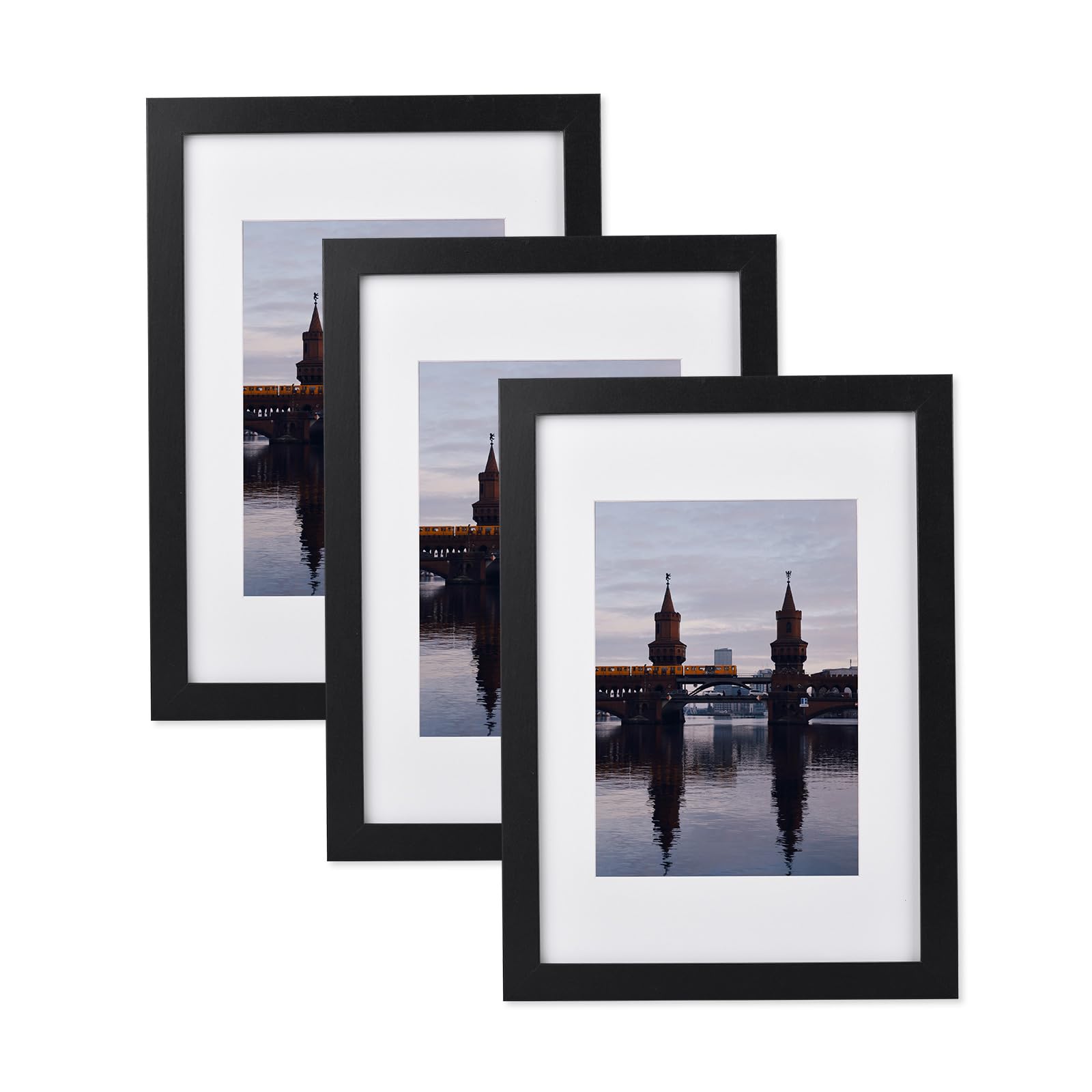 Cadre Photo 30x30 Cm LYYYXX - Verre Acrylique Avec Passe-Partout - Orientation Verticale/Horizontale