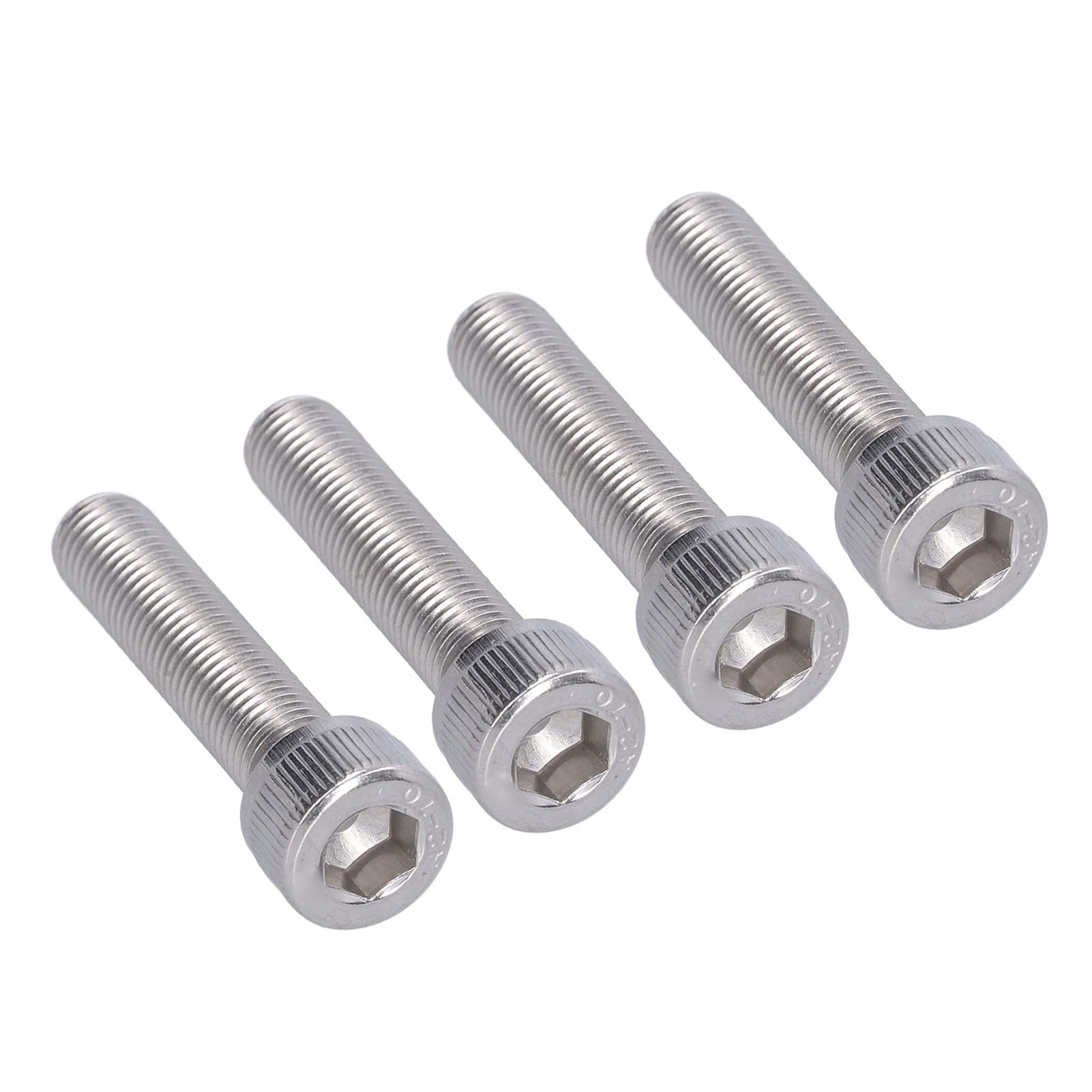 M10X1 25 Schraube M10 1,25 4 Pezzi Bullone Esagonale con Esagono Incassato Vite in Acciaio Inossidabile A2 1,25 Mm Fissaggio a Passo Fine Hardware (M10*45)