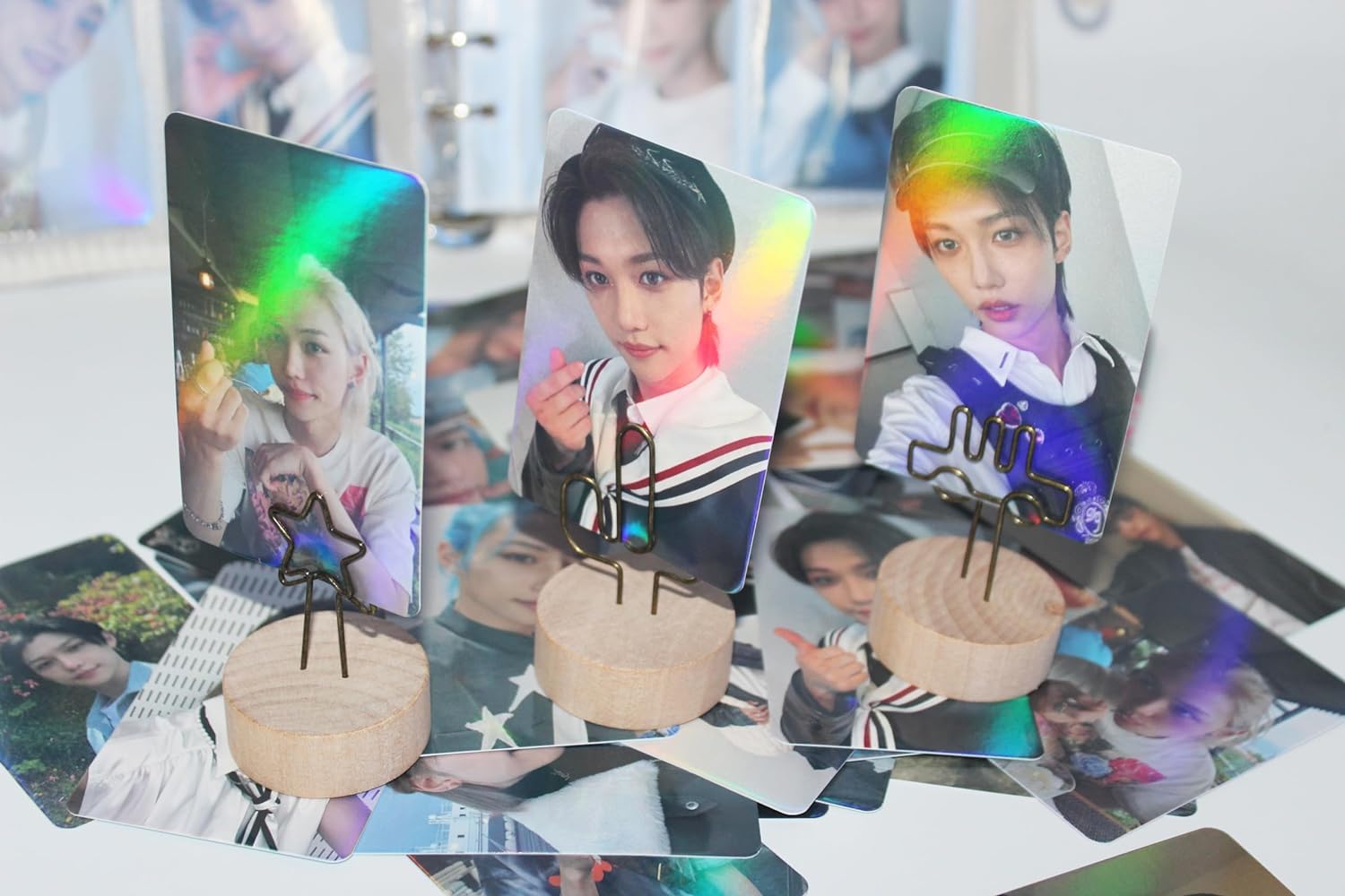 Stray Kids Felix Photocard Laser New Album Carta Mini Photo Card Mini Poster Fan Caedeu (Felix-1)