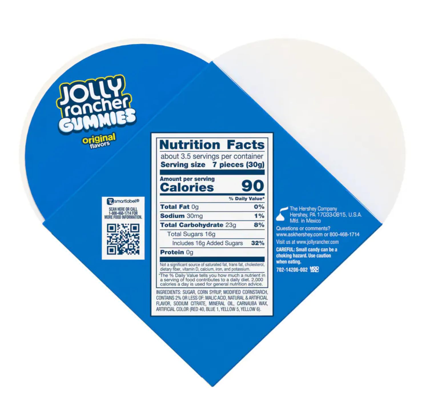 Jolly Rancher Valentine's Day Gummies - Heart Shaped Box - Delicious Classic Taste - Great for Giving that Special Someone