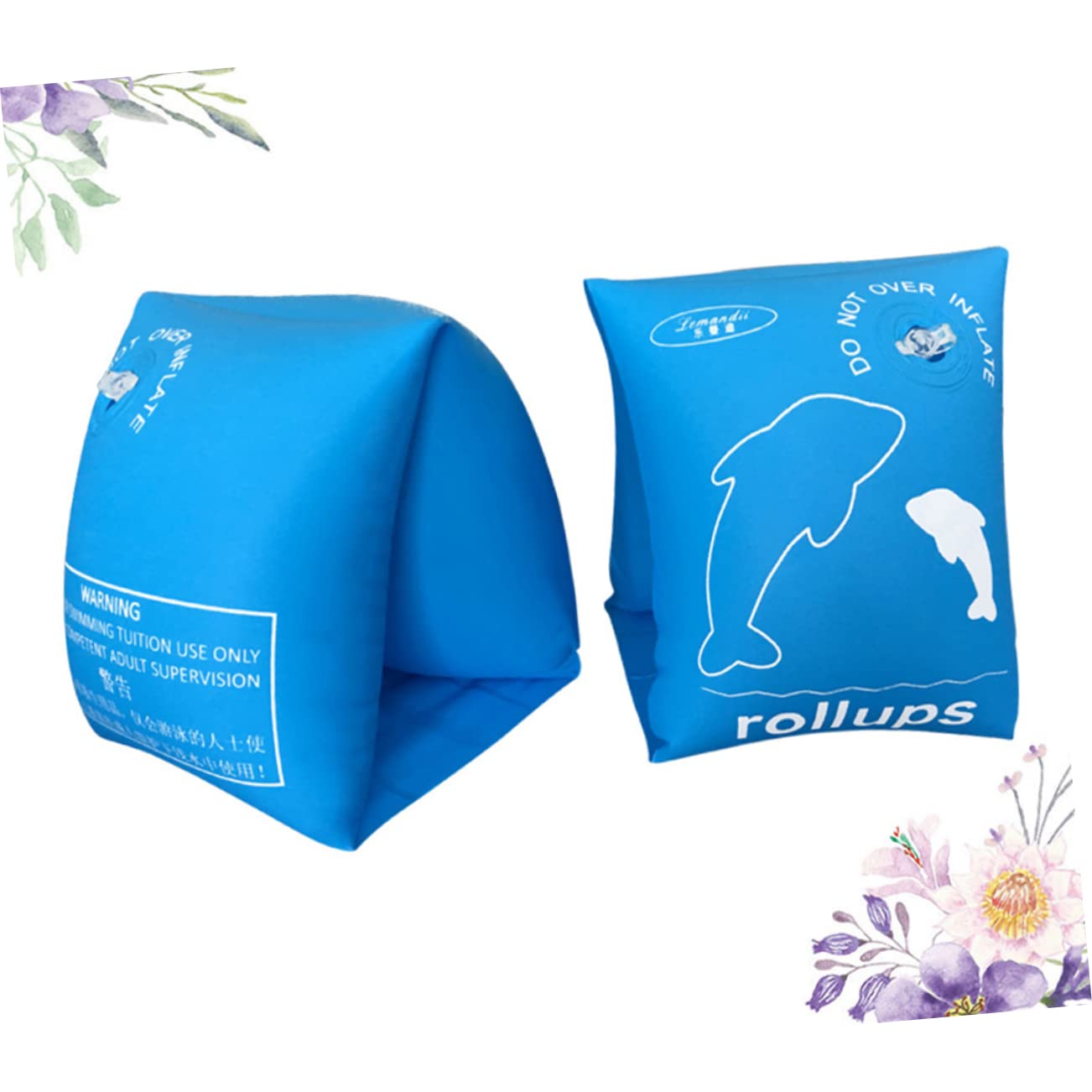 Toddmomy 2pcs Inflatable Swimming Arm Float for Kids Safety Sleeves Flippers for Children Swimming Accessories Durable and Comfortable Size l