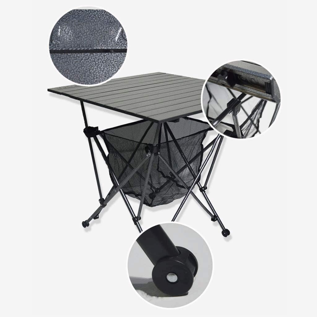 Folding Table-Desk Aluminum Outdoor Patio Table for Picnic, Camping, Fishing, BBQ