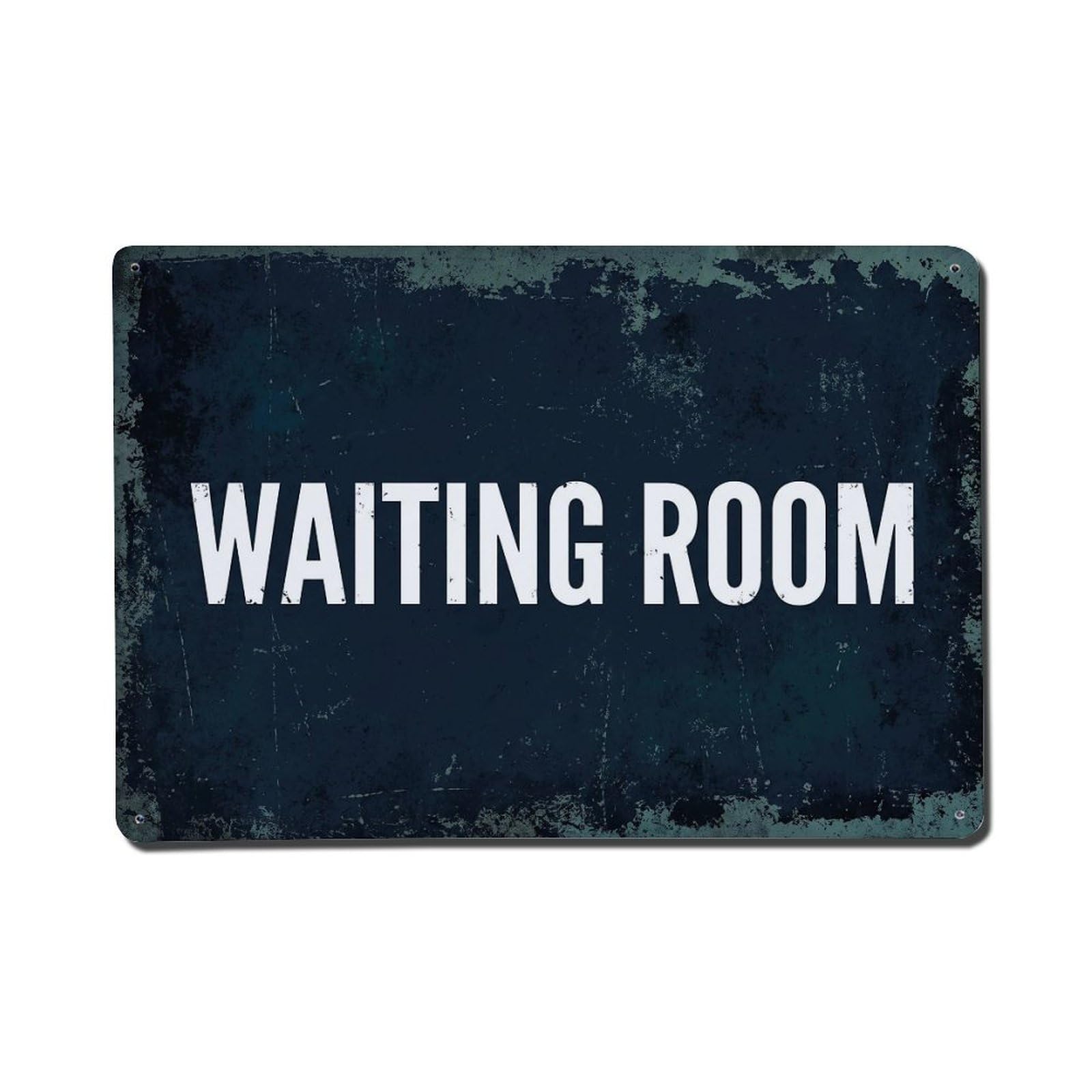 Vintage Waiting Room Metal Tin Sign Plaque Wall Decor for Cafe, Club Bar, Office, Garden Metal Poster 8x12Inch