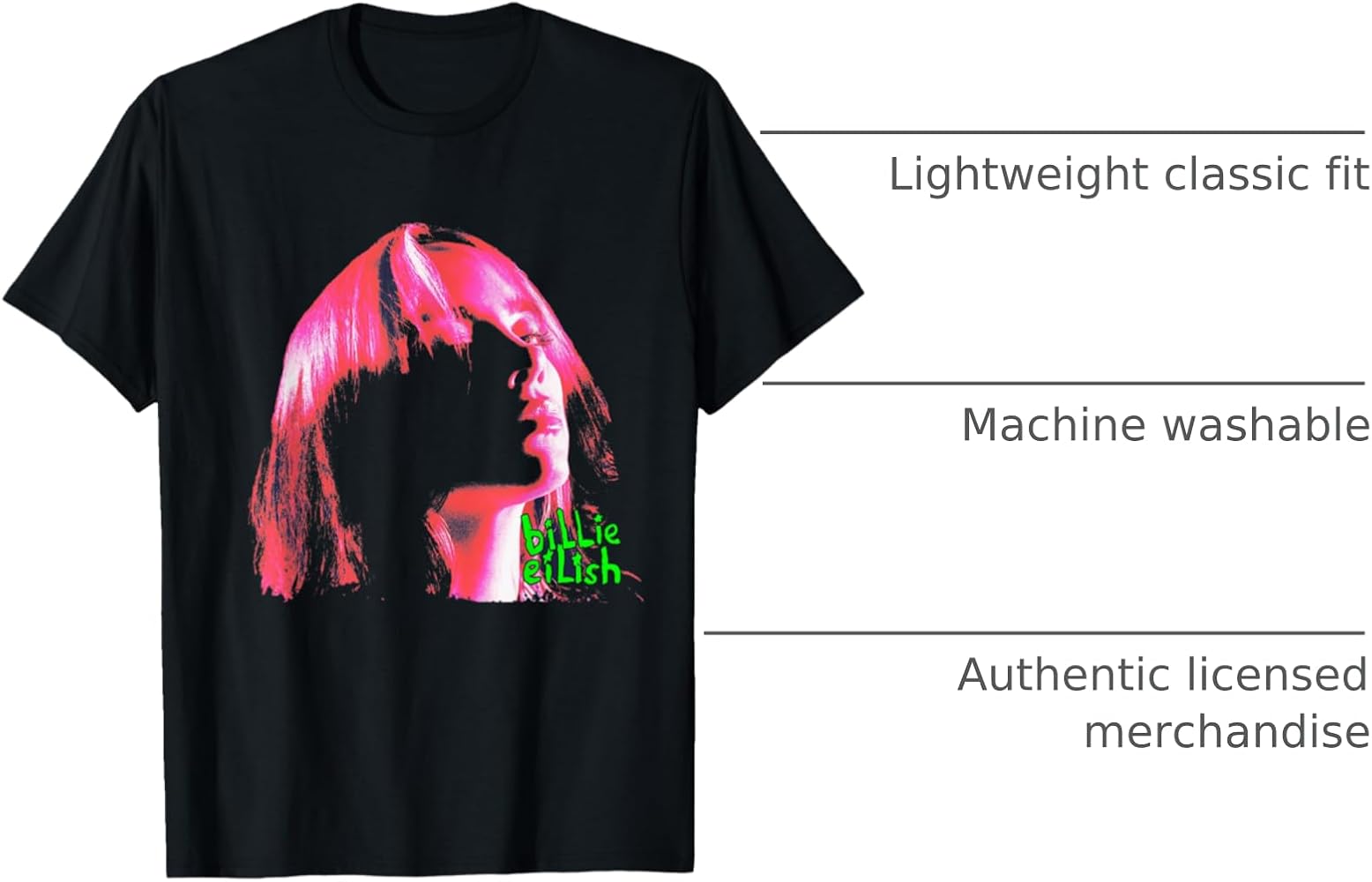 Billie Eilish Tシャツ 2025 Blk Photo L ラスト1 Billie Eilish Tシャツ 2025 Blk Photo M ラスト1 ビリーアイ