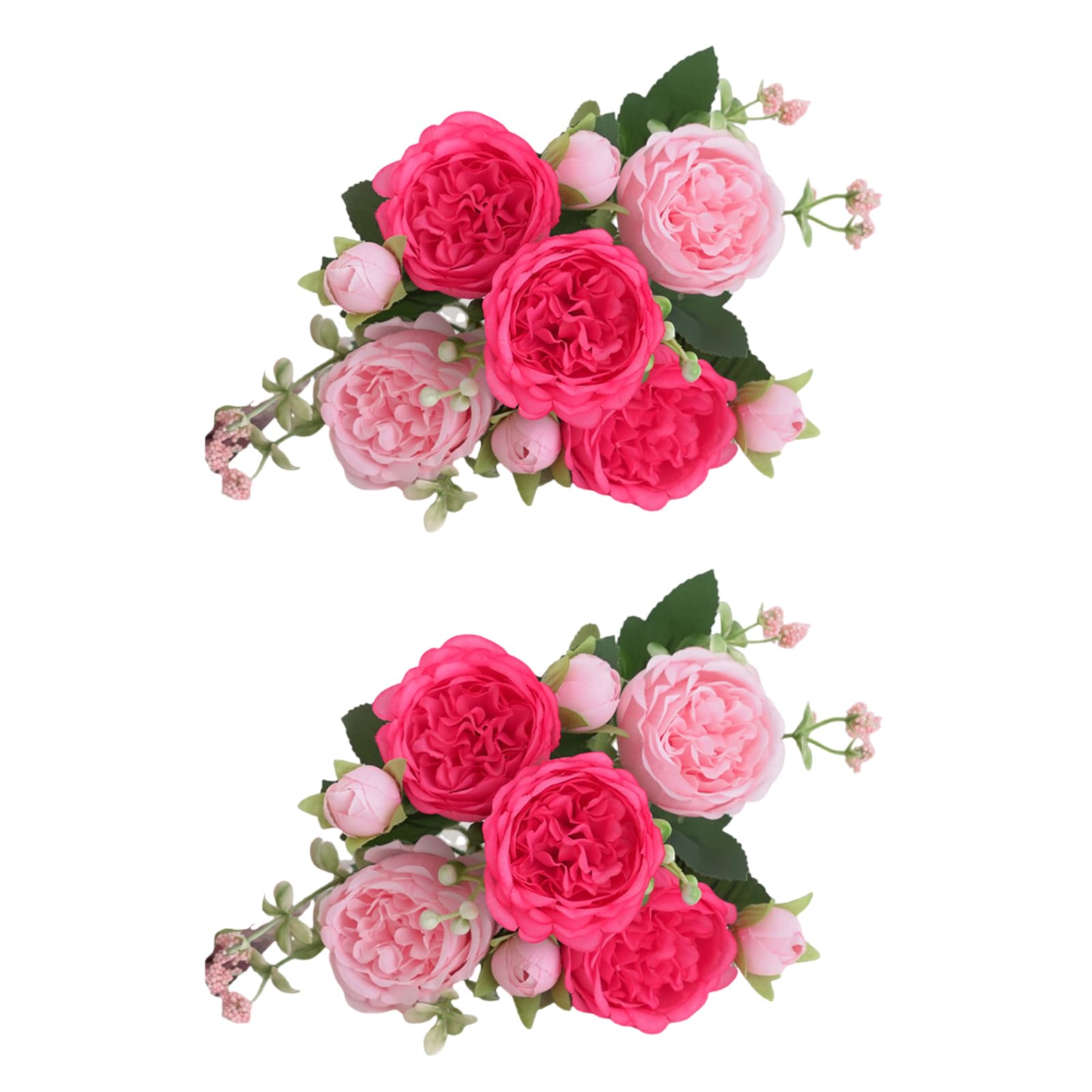 JSGHGDF 2pack Silk Flower Cascading Bouquets Bride Handheld Bouquets Wedding Flowers for Home Decoration Party Decoration Flowers