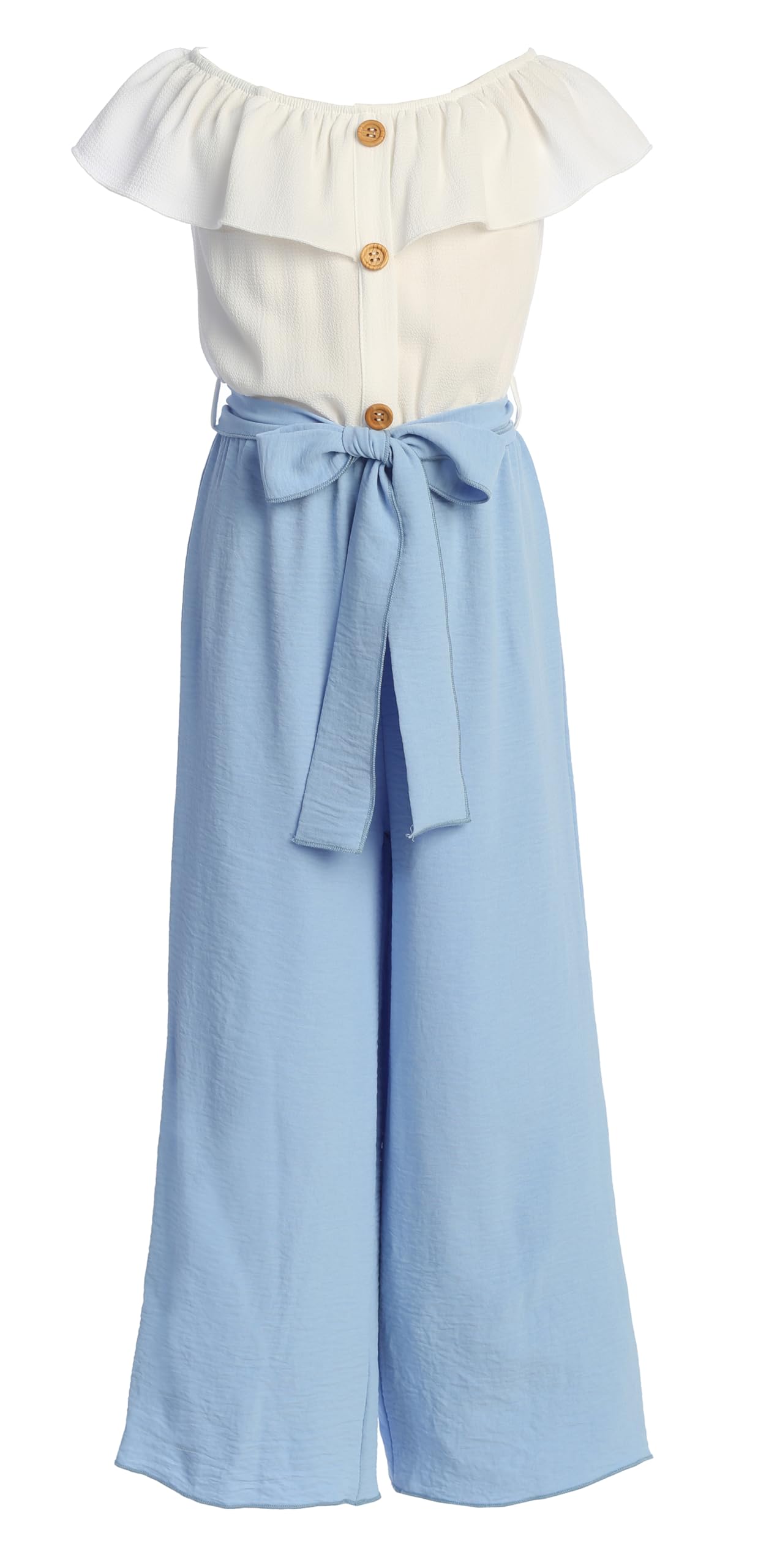 iGirlDress Girls Wide Leg Off Shoulder Elegant High Waist Rompers Palazzo Pants Trousers Jumpsuits USA 4-14