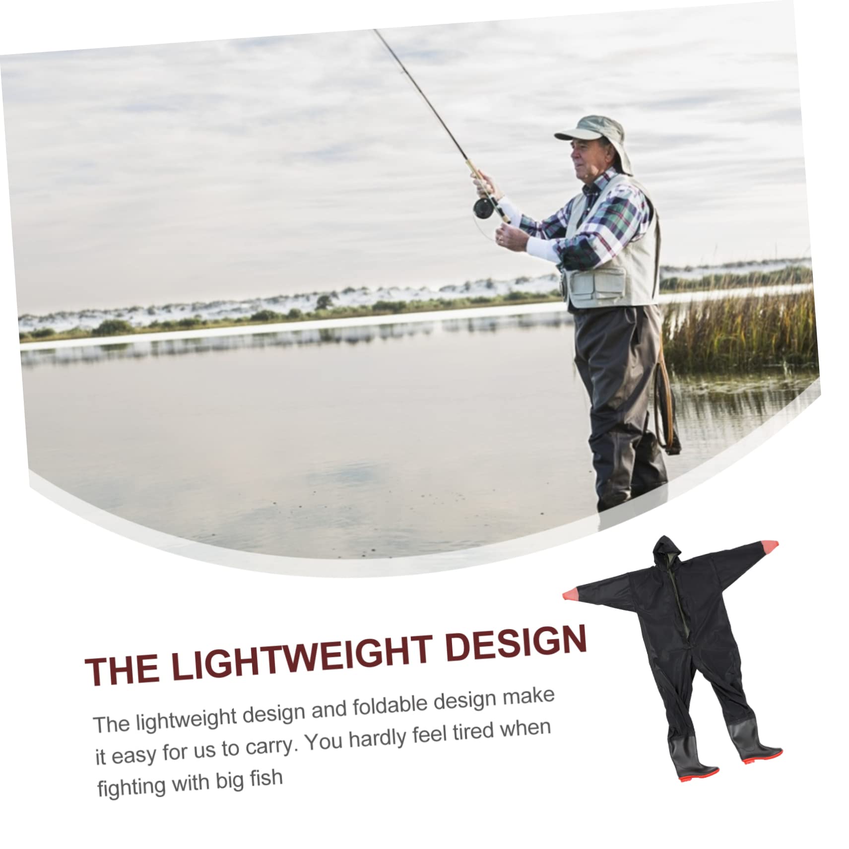 KOMBIUDA Pantalones De Pesca Impermeables De Cuerpo Entero Trajes De Pesca Vadeo para Hombres Ríos y Lagos