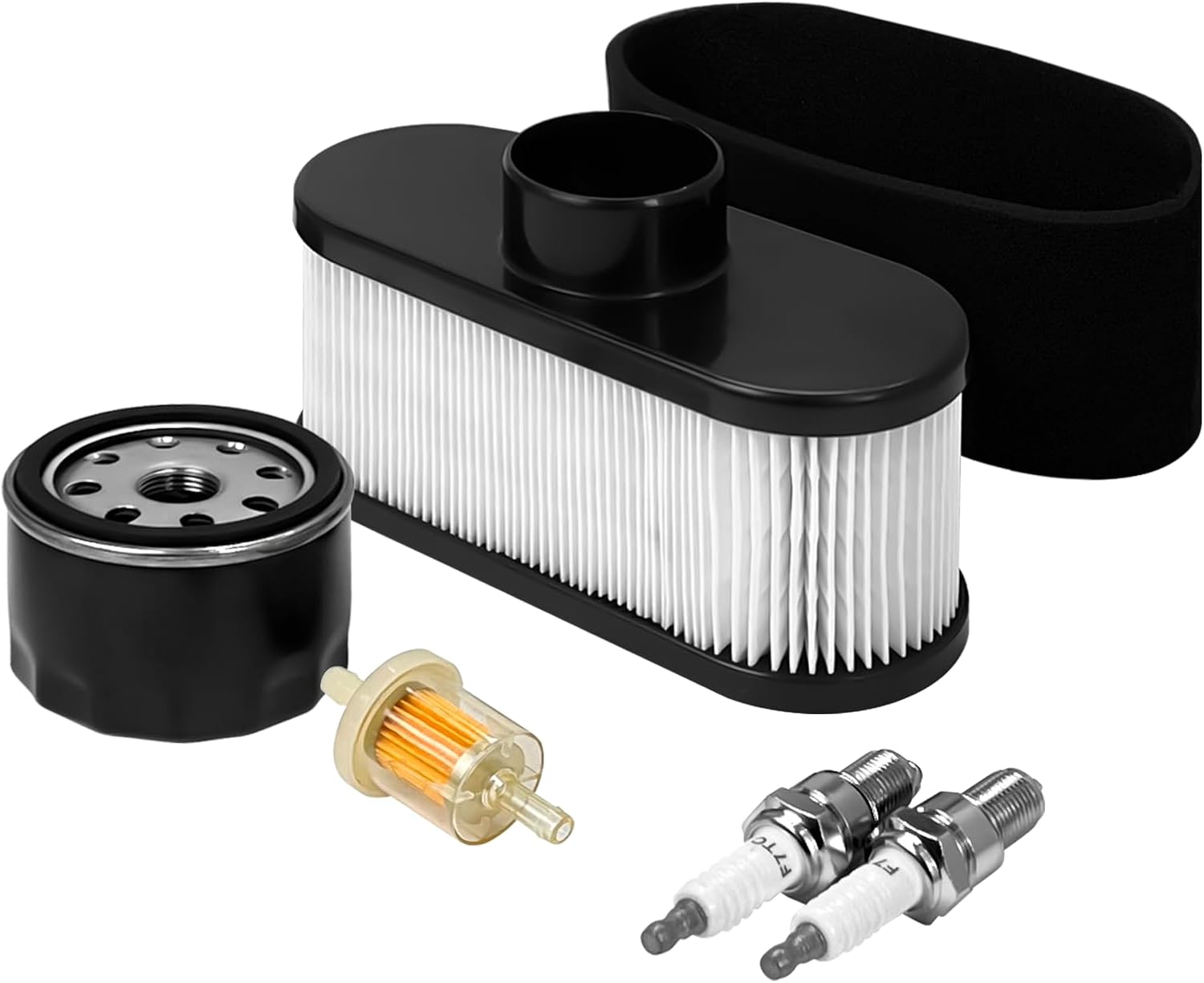 FR691V Tune Up Kit for 4-Stroke Engines Lawn Mower FR651V FR730V FS481V FS541V FS600V FS651V FS691V, Replace 11013-0752 11013-7047 Air Filter & 49065-7007 Oil Filter