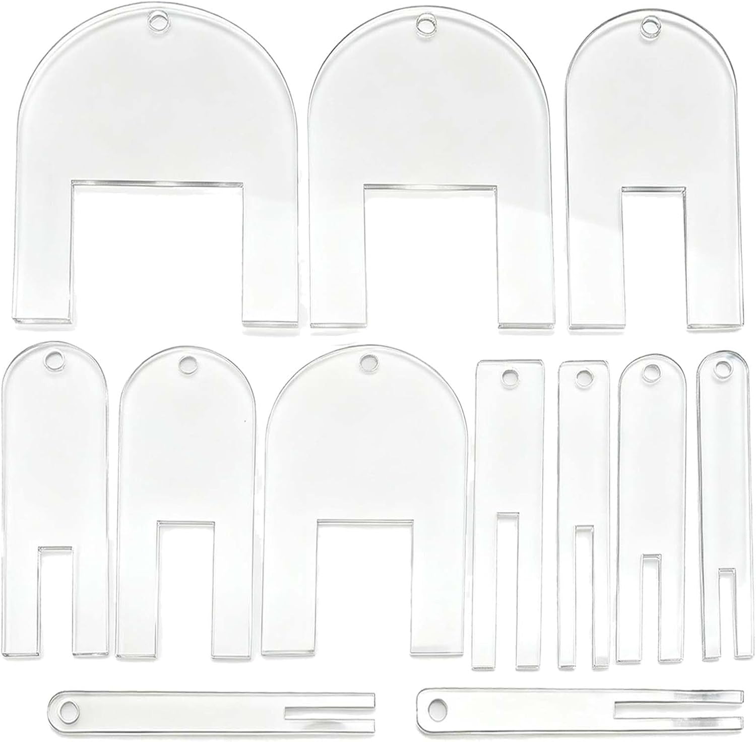 Fabric Pleating Tool - Quick Pleater for Sewing, Quilting, and Clothes Sewing - 12-Piece Set - Acrylic Material - Ideal for Beginners and Tailors