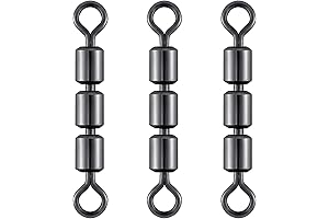 Dr.Fish 30 Pack High Speed Fishing Bead Chain Swivels
