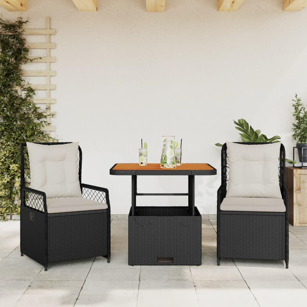 Salon de jardin avec dossier réglable et coussins pour un confort extérieur