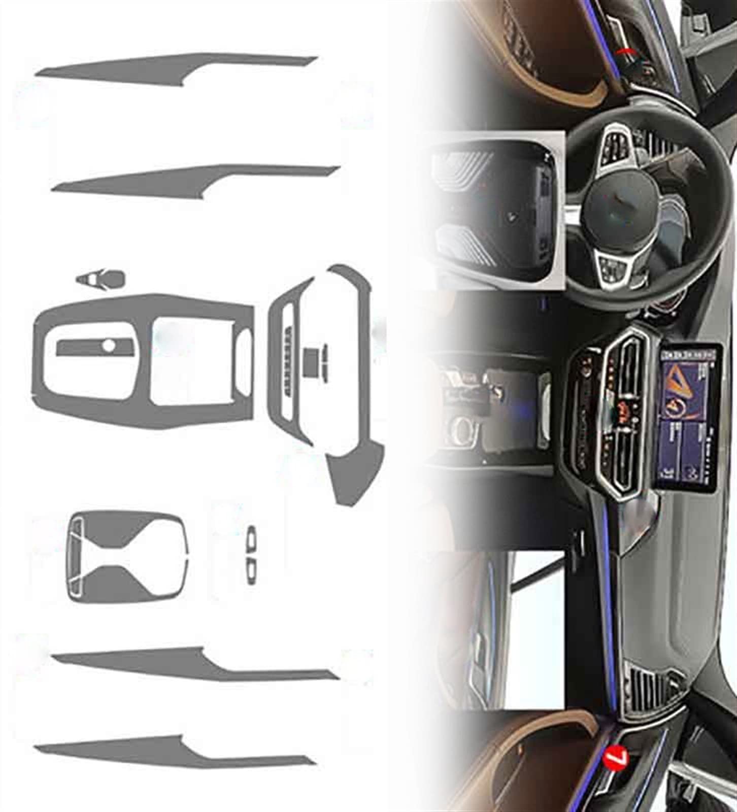Film TPU de protection pour tableau de bord fini les rayures sur écran X3 X4