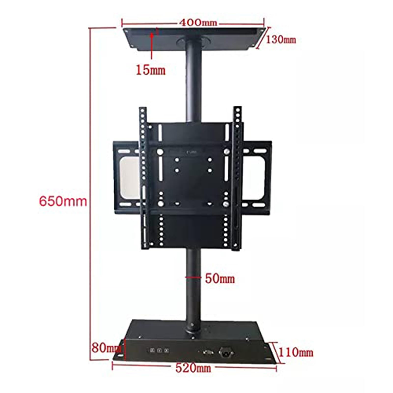 Supporto TV a Parete motorizzato Girevole, Supporto da Pavimento con Telaio Girevole a 360 Gradi per TV LCD, divisorio, Telaio Girevole, Mobile TV Girevole, Base gi,B-32-55 inch LED Screen