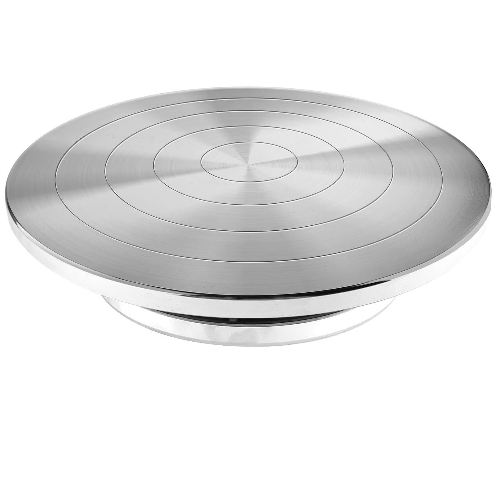 HighFree 30,5 cm großes doppelseitiges Keramik-Drehteller, Aluminiumlegierung, leise, rotierende Bandscheibe für Keramik-Ton, Kuchendekoration, Farbspritzen, Bastelprojekte