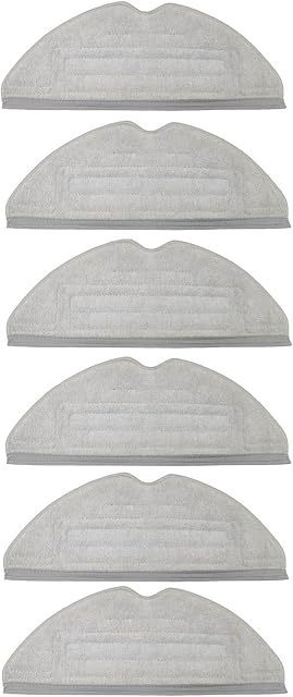 Styleshop777 Microfibre Mop Pads for Roborock S7 MaxV/ S7 MaxV Plus/ S7 MaxV Ultra - New Model 2022 - Antibacterial - Odour Resistant - Mop Accessory Set (6 Pieces)