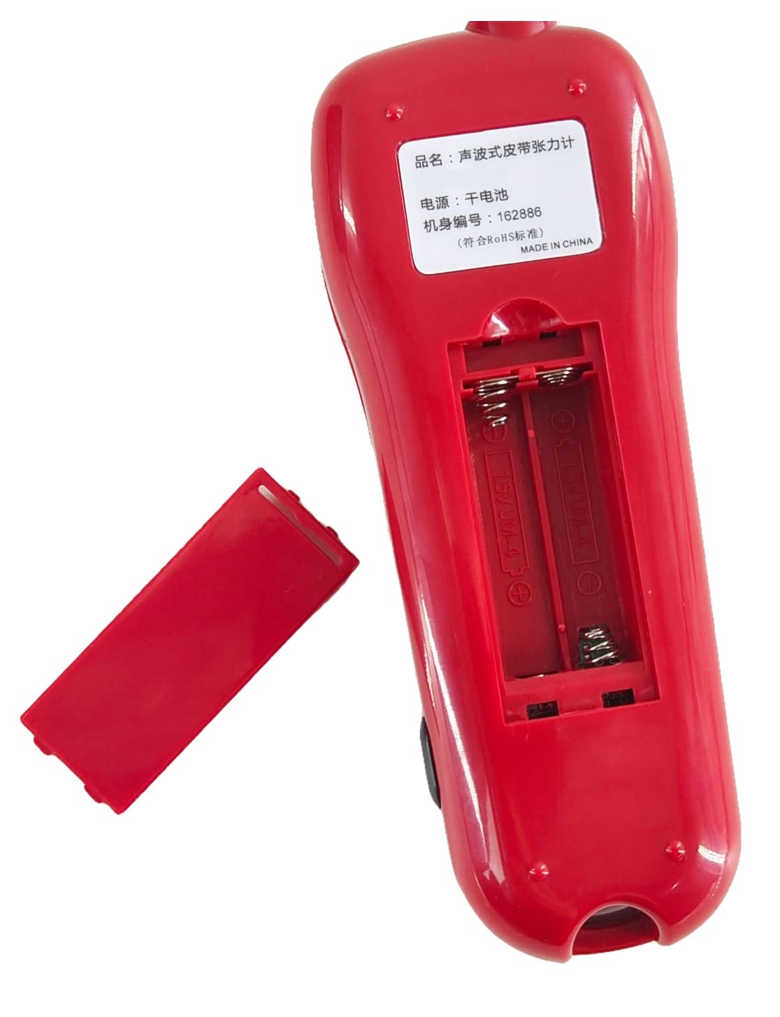 Sonic Belt Tension Meter Portable Belt Tension Meter with Range 0.01 to 99900N 10Hz to 5000Hz LCD Screen Display for Belt Tension V-Belt Series Fabric Covered Belts Toothed Edge, Etc
