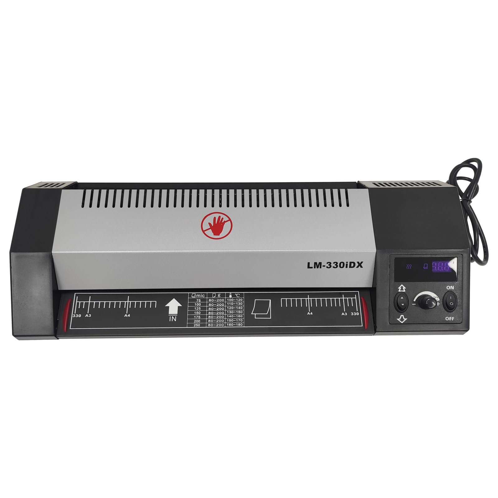 INTBUYING A3 Metal High Temperature Hot Cold Laminating Machine 4 Rollers Laminator for 10 mil Laminating Pouch