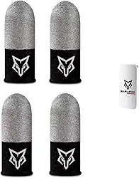 Kit Luvas De Dedo Gamer Fibra De Vidro V8 2025 + Box +kit 4 Luvas Pra Jogar Free Fire Semi Pro COD Mobilie Pubg Beehive Wasp, competitivo, anti suor, Premium, Rog Phone, Sarafox, Memo Rmm CaseRog