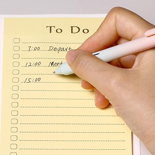 Miniatura 3 de Lindos bolígrafos de punta fina para escritura suave, barril de degradado de color, diseño retráctil silencioso, tinta negra de 0.5 puntas para