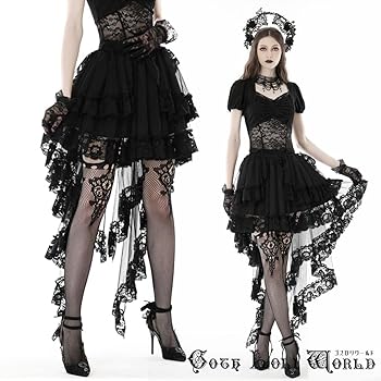 Amazon.co.jp: [ゴスロリワールド] シフォン生地フィッシュ