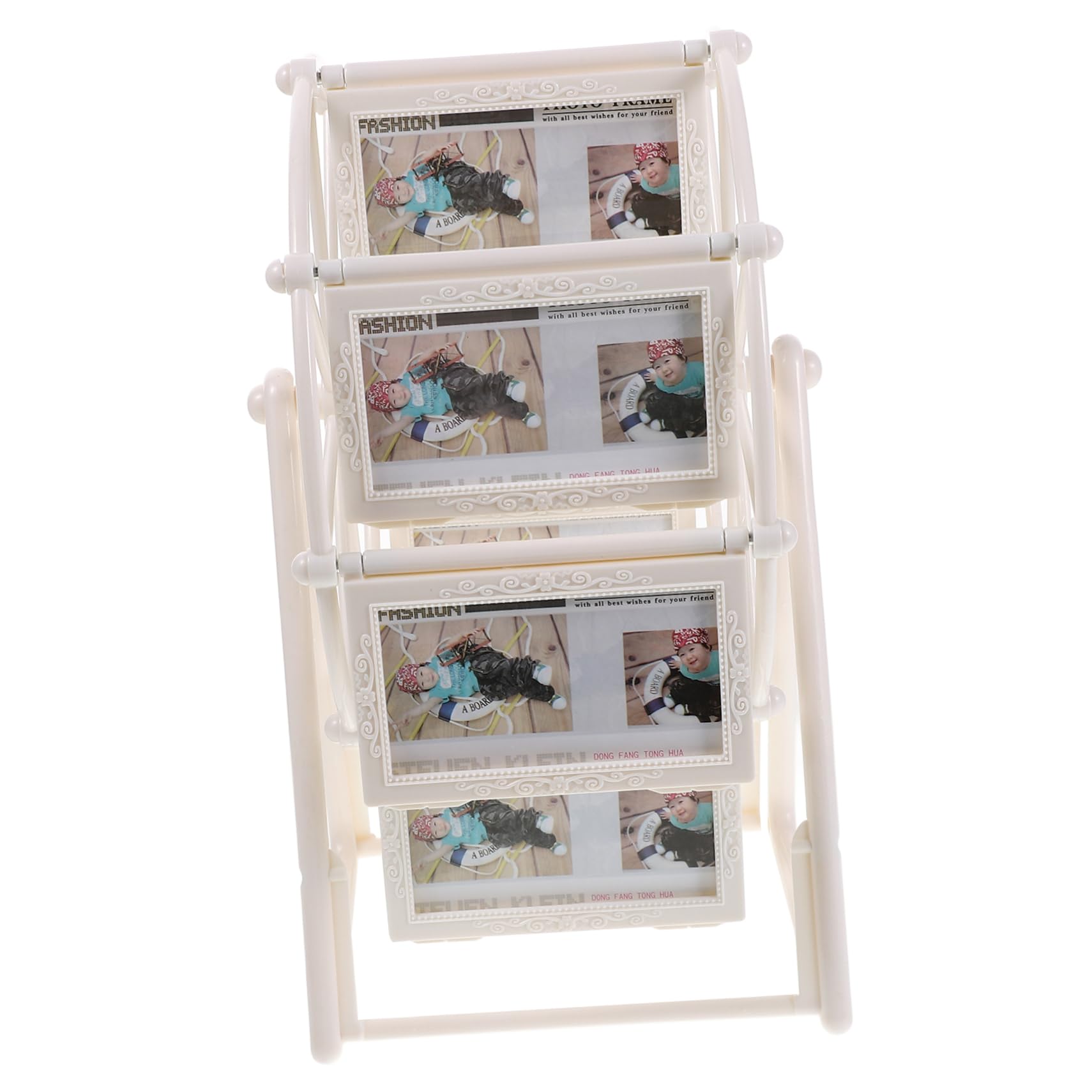 Marco de fotos de rueda de la fortuna como adorno de mesa para regalo de Navidad