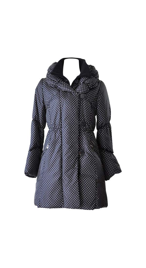 Amazon | 防寒性の内側ファスナーの二重構造ショールカラーダウン