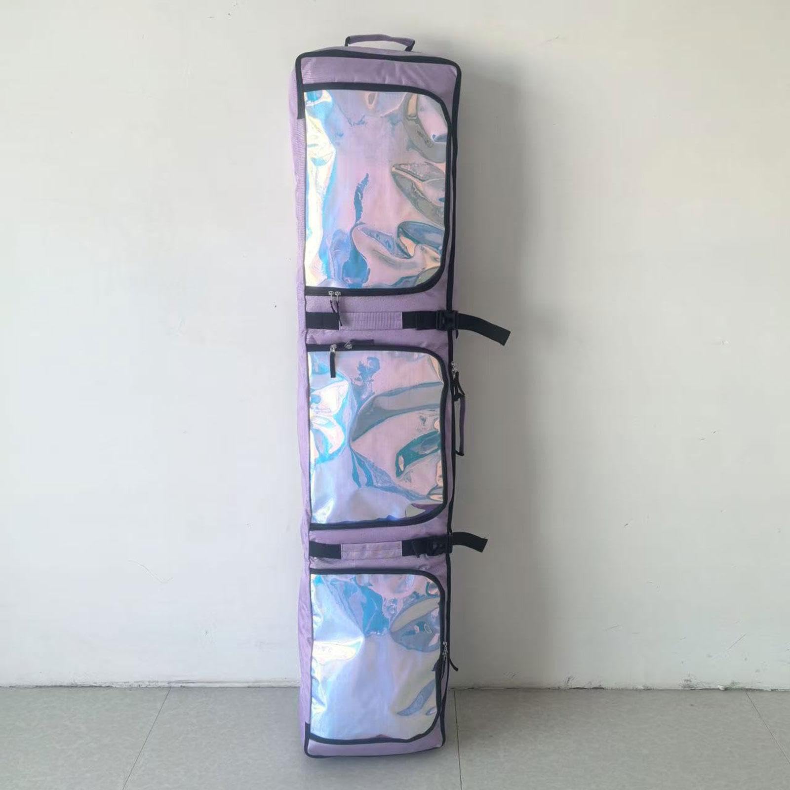 Sac de Ski, Sac de Snowboard à roulettes, Portable et étanche, pour Vos équipements et Vêtements, Idéal pour Les Sports d'hiver en Plein AI, Violet