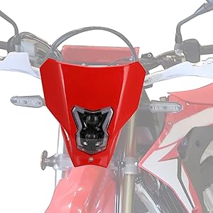 IUVWISN LED Dirt Bike Headlight (Red – CRF Series Compatible)