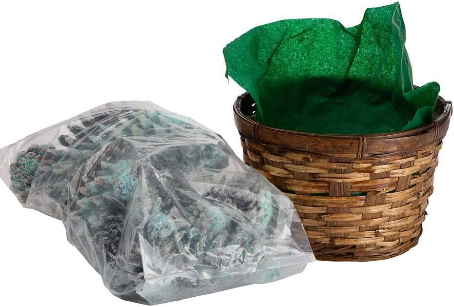 Plow and Hearth Color-Changing Fireplace Color Cones, 1 lb. in Gift Basket, Indoor/Outdoor Wood Fires, Fire Pit, Hostess Gift, Housewarming Gifts
