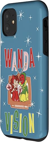 Vista 14 de Funda para TV retro WandaVision Wanda & Vision para iPhone 13 Marvel