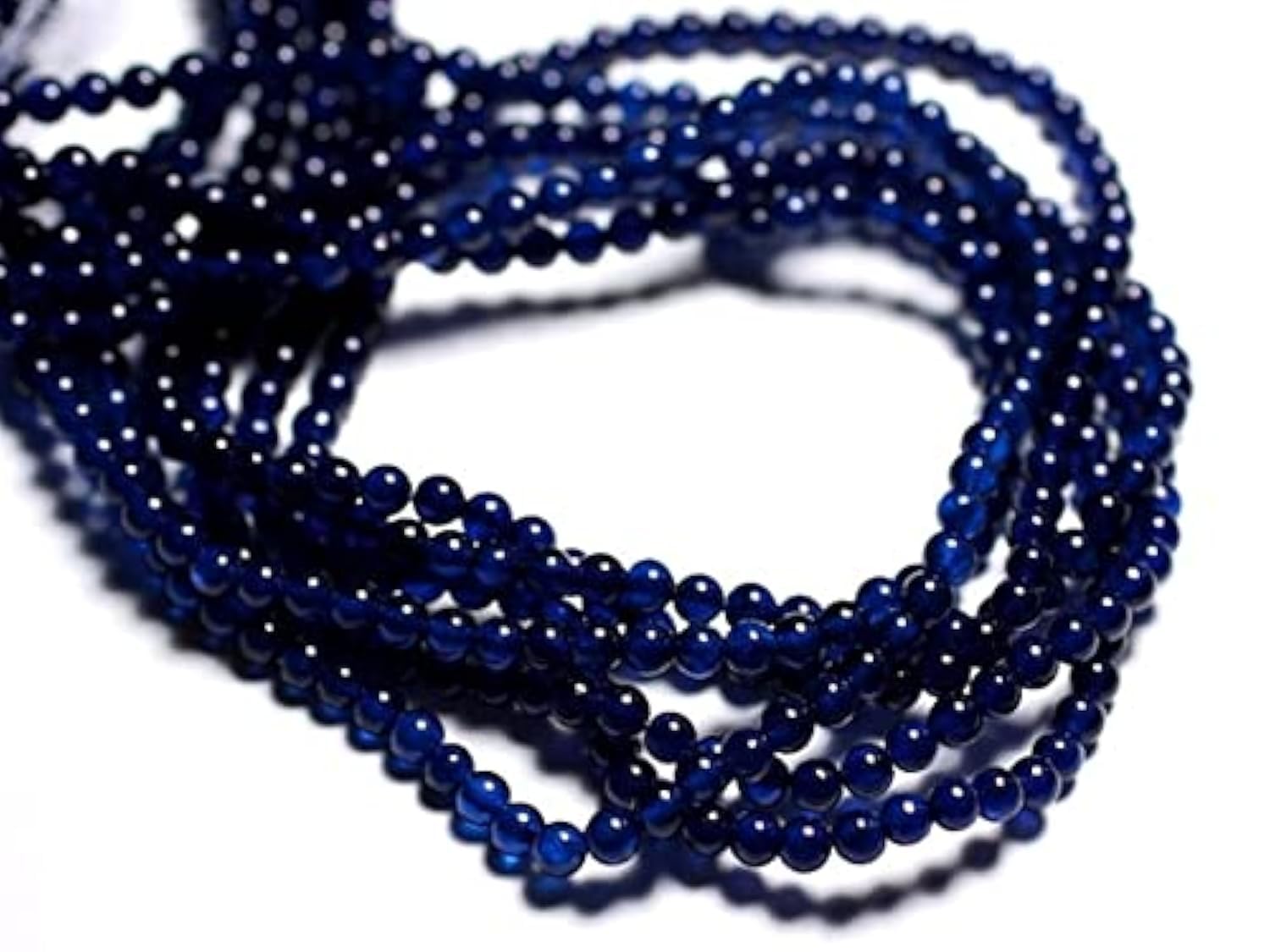 Beads Jade balls 4mm dark blue perle ronde bleu foncé 30pc