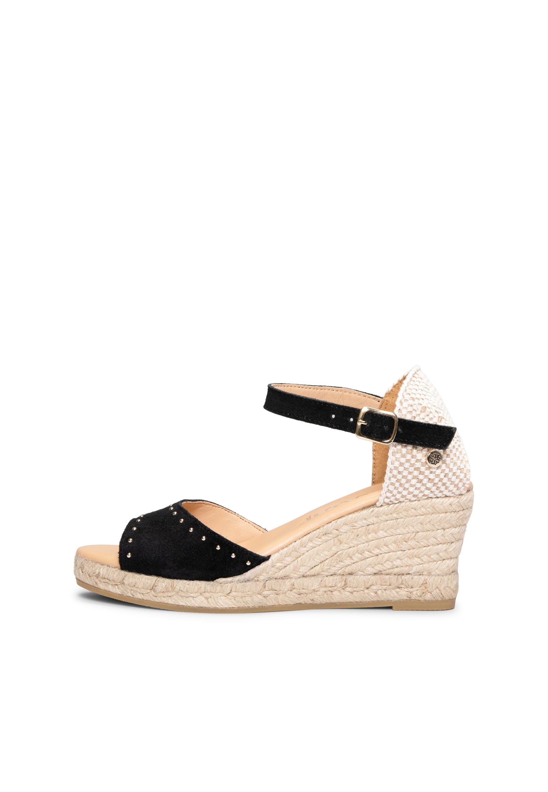 miMaO. Cuñas de esparto bajo peep toe. Fabricadas en España