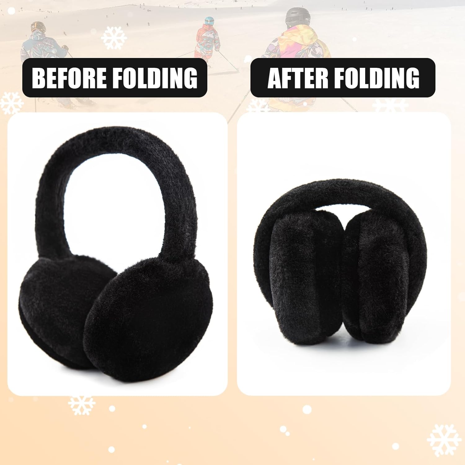 Kids Winter Earmuffs Baby Warm Ear Muff Girls Cute Furry Ear Warmers Boys Foldable Ear Covers for Cold Weather - Image 4